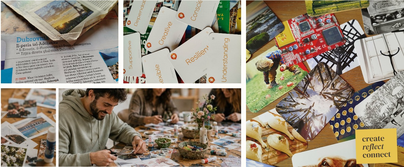 Making Room creative materials and collage activity